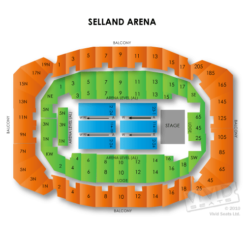 Selland Arena at Fresno Convention Center Seating Chart Vivid Seats