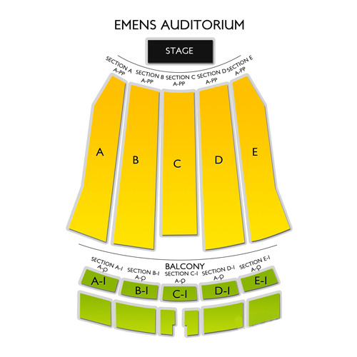 Emens Auditorium Seating Chart Vivid Seats