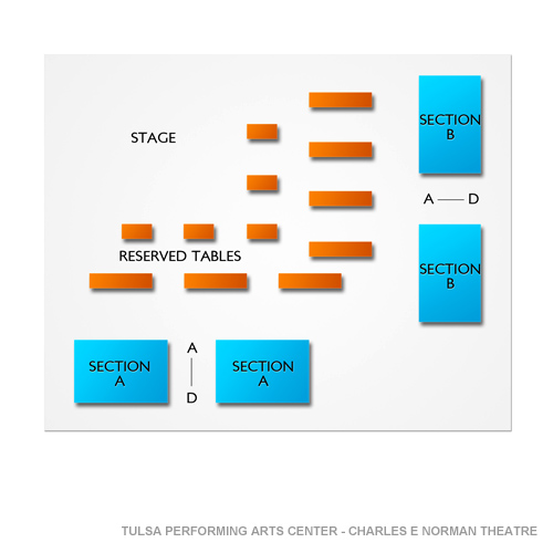 Tulsa Performing Arts Center Charles E Norman Theatre Seating Chart