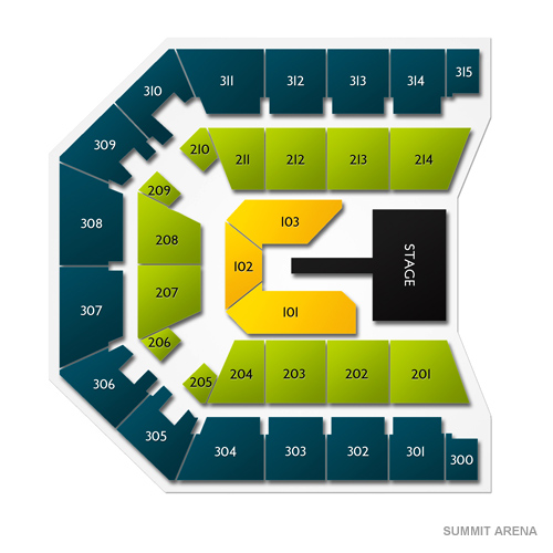 Bank of the Ozarks Arena Seating Chart Vivid Seats