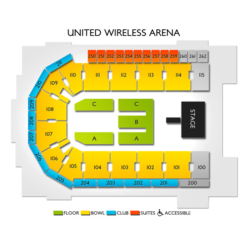 United Wireless Arena Seating Chart | Vivid Seats