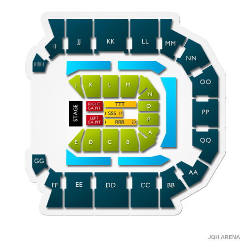 JQH Arena Tickets JQH Arena Seating Chart Vivid Seats