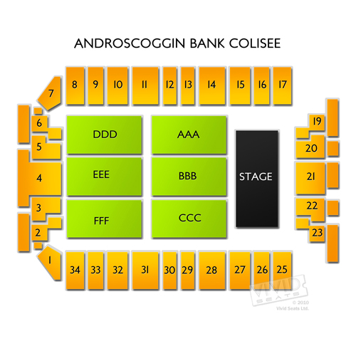 Androscoggin Bank Colisee Seating Chart | Vivid Seats