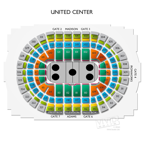 United Center Chicago Il Seating Chart