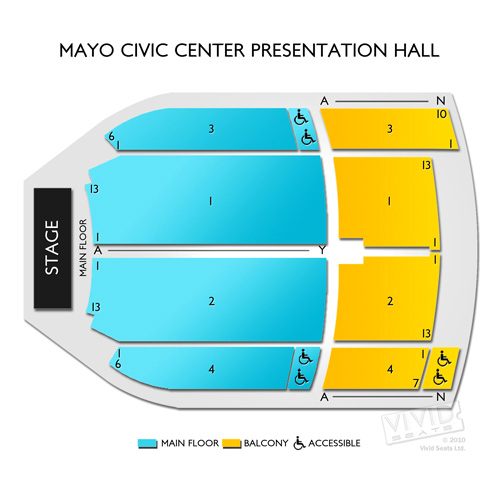 Mayo Civic Center Presentation Hall Seating Chart Vivid Seats