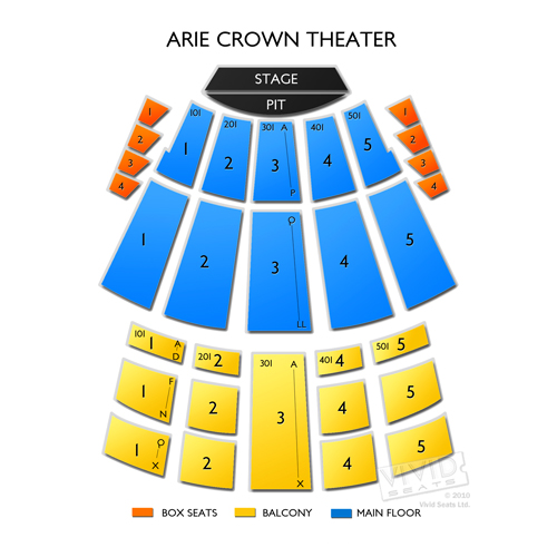 Arie Crown Theater Seating Chart Vivid Seats