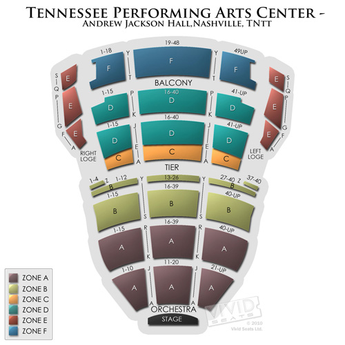 TN Performing Arts Center Andrew Jackson Hall