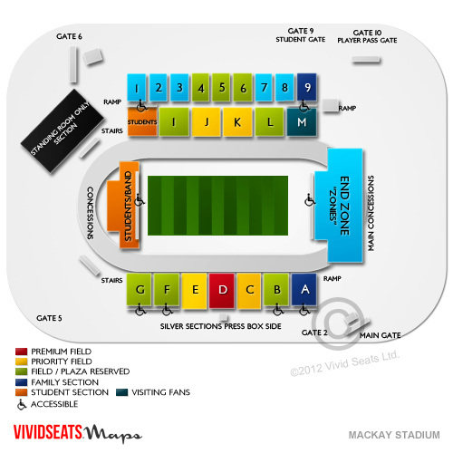 Mackay Stadium Seating Chart Vivid Seats