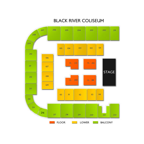 Black River Coliseum Seating Chart Vivid Seats