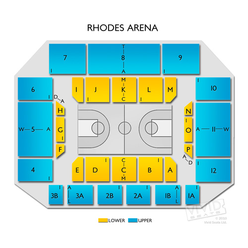 Rhodes Arena Seating Chart Vivid Seats