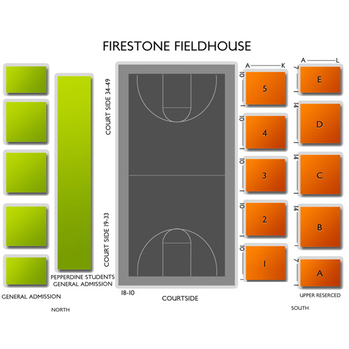 Firestone Fieldhouse Seating Chart Vivid Seats