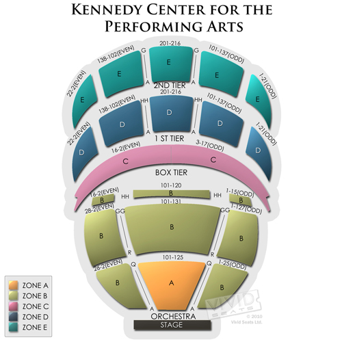 kennedy center opera house seating chart