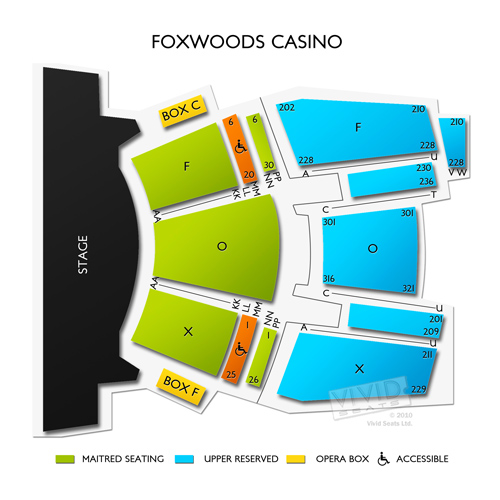 foxwoods casino theater seating chart