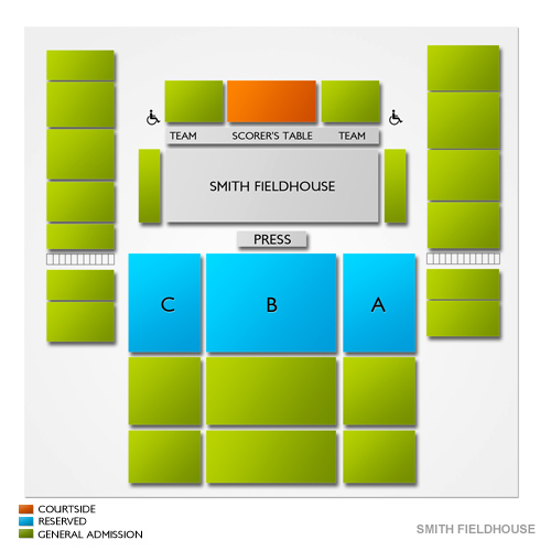 smiths center seating chart