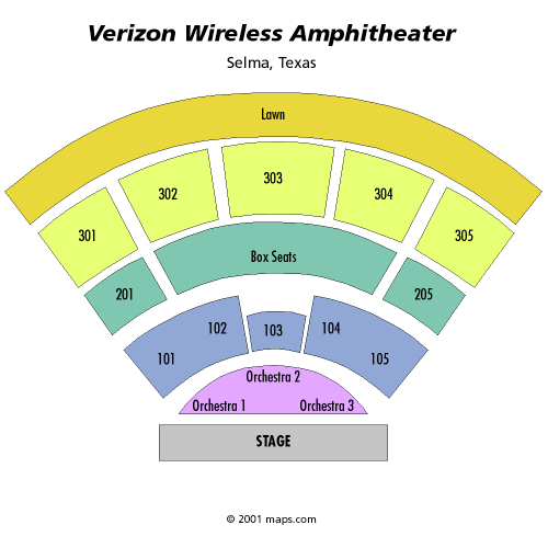 Verizon Wireless AmphitheatreTX Tickets Verizon Wireless