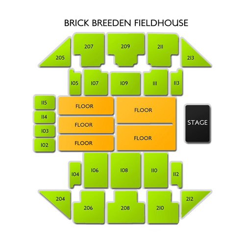 Brick Breeden Fieldhouse Seating Chart Vivid Seats