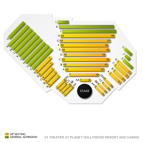 Hollywood Casino Theater Seating Chart