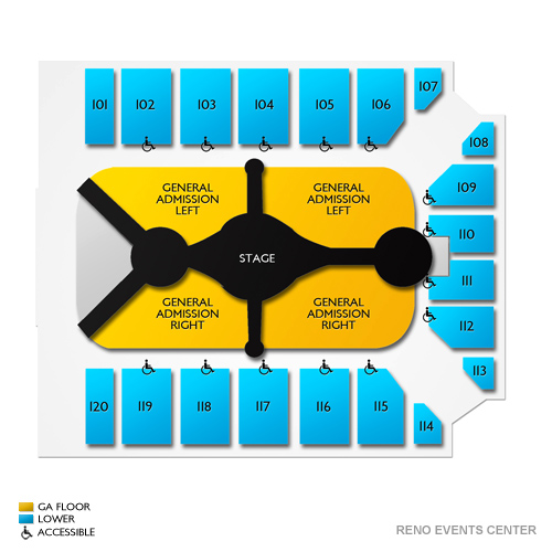 Reno Events Center Tickets Reno Events Center Seating Chart Vivid Seats