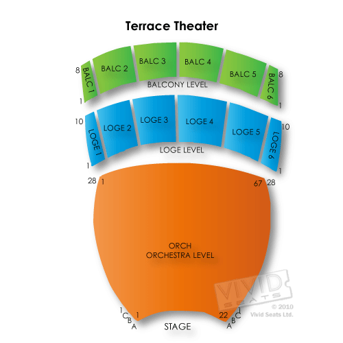 Long Beach Terrace Theater Seating Chart