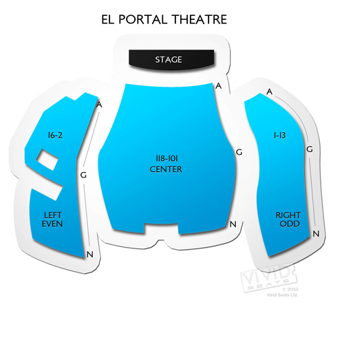 El Portal Theatre Seating Chart Vivid Seats