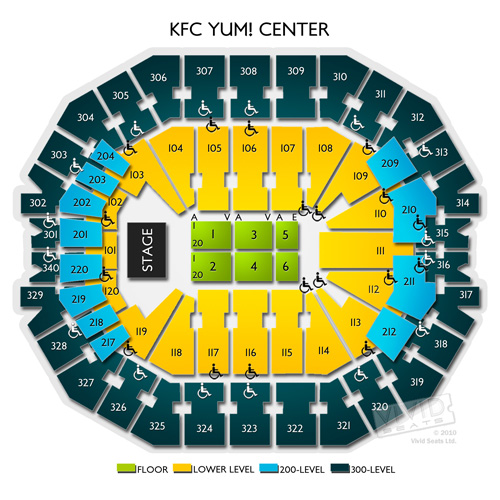 Kfc Yum Center Louisville Ky Seating Chart