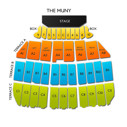 The Muny Seating Chart Vivid Seats