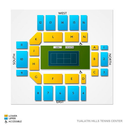 Tualatin Hills Tennis Center Seating Chart Vivid Seats