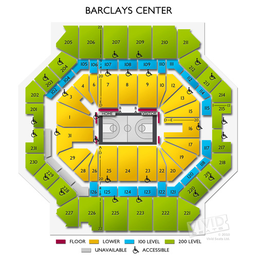 Brooklyn Nets Stadium Seating Chart