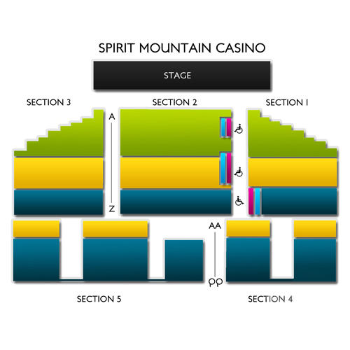 little river casino seating chart