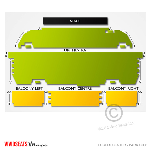 Eccles Theater Seating Chart Map