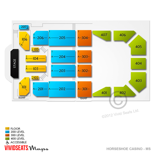 horseshoe southern indiana casino concert seating chart