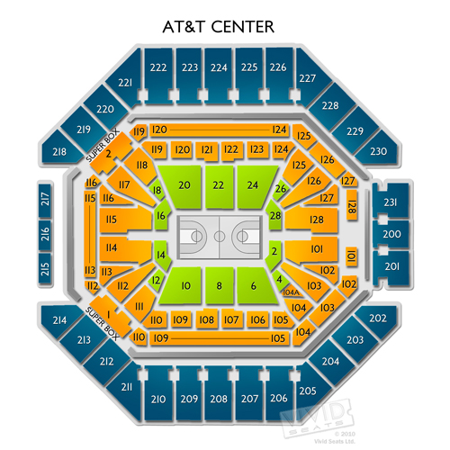 AT&T Center Tickets AT&T Tickets & Seating Info Vivid Seats