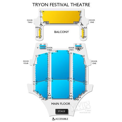 Tryon Festival Theatre Seating Chart Vivid Seats