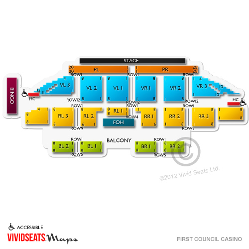 First Council Casino Concerts Seating Chart