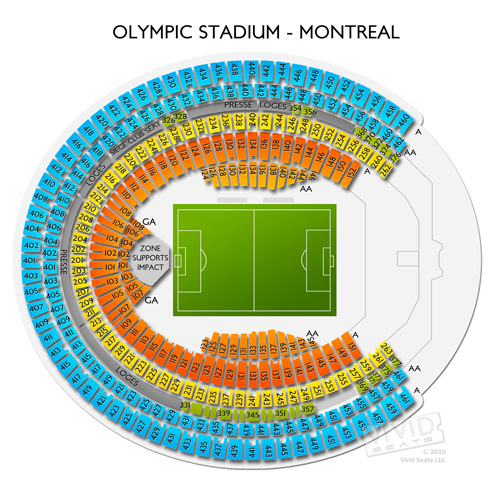 Olympic Stadium - Montreal Map