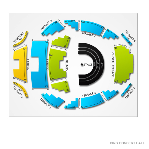 Stanford Bing Concert Hall Seating Chart Vivid Seats