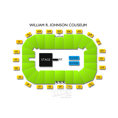 William R Johnson Coliseum Seating Chart Vivid Seats