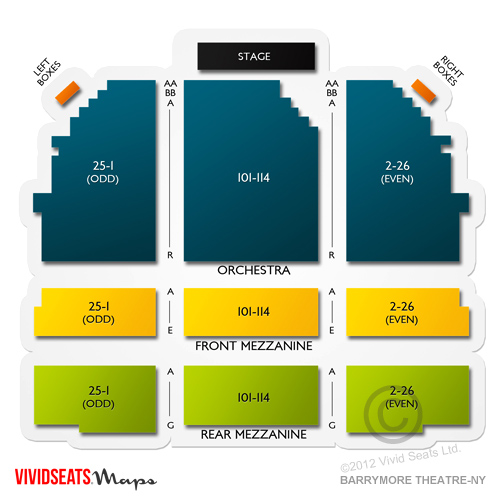 Barrymore Theater Seating Chart