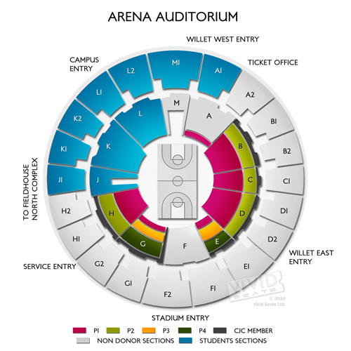 Arena Theater Seating Chart