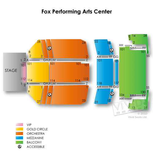 Fox Performing Arts Center Tickets Fox Performing Arts Center