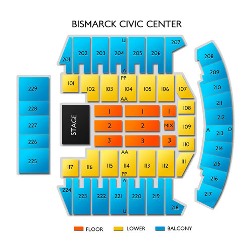 Bismarck Civic Center Seating Chart Vivid Seats