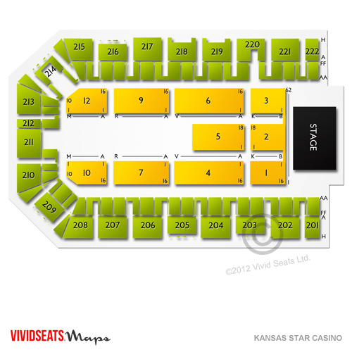 north star casino concert seating