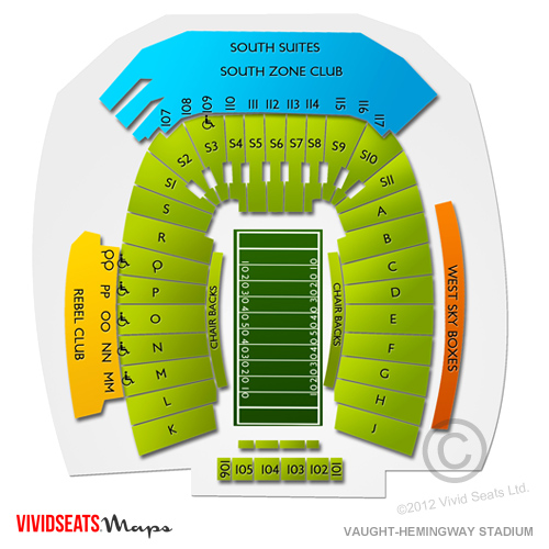 Vaught Hemingway Stadium Seating Chart: A Visual Reference Of Charts ...