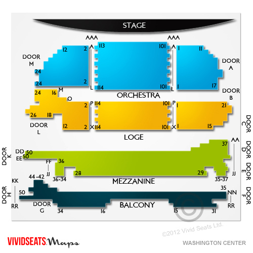 Washington Center for the Performing Arts Seating Chart Vivid Seats