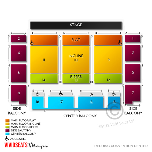 Redding Convention Center Seating Chart Vivid Seats