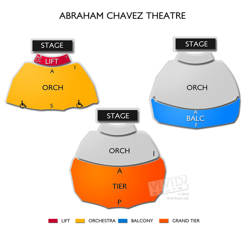 Abraham Chavez Theatre Seating Chart Vivid Seats