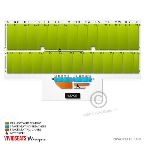 Iowa State Fair Seating Chart Vivid Seats