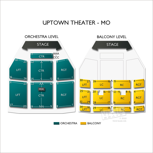 Uptown Theater Seating Chart