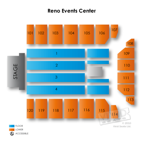 Reno Events Center Tickets Reno Events Center Seating Chart Vivid Seats