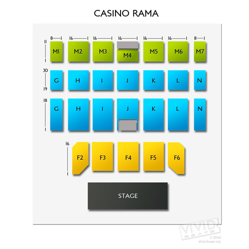 casino rama seating chart